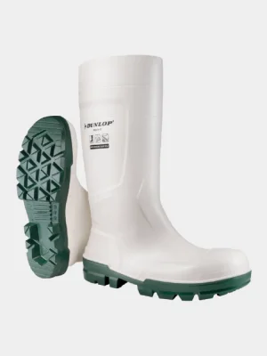 Dunlop Protomastor Work-It S4, bezpečnostné gumáky, biele