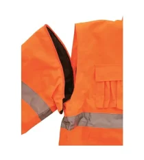 Reflexná pracovná bunda CXS Leeds, zateplená, 2v1, oranžová