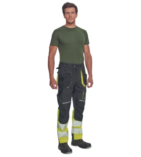 Work trousers Cerva SHELDON, anthracite, reflective