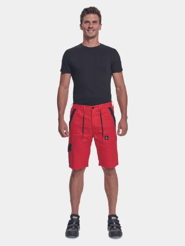Arbeits-Shorts Cerva Max Neo, 100% Baumwolle, rot