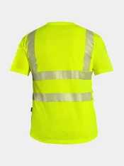 Reflective T-shirt with short sleeves CXS BANGOR, yellow