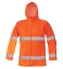 Light reflective work jacket Cerva GORDON, orange