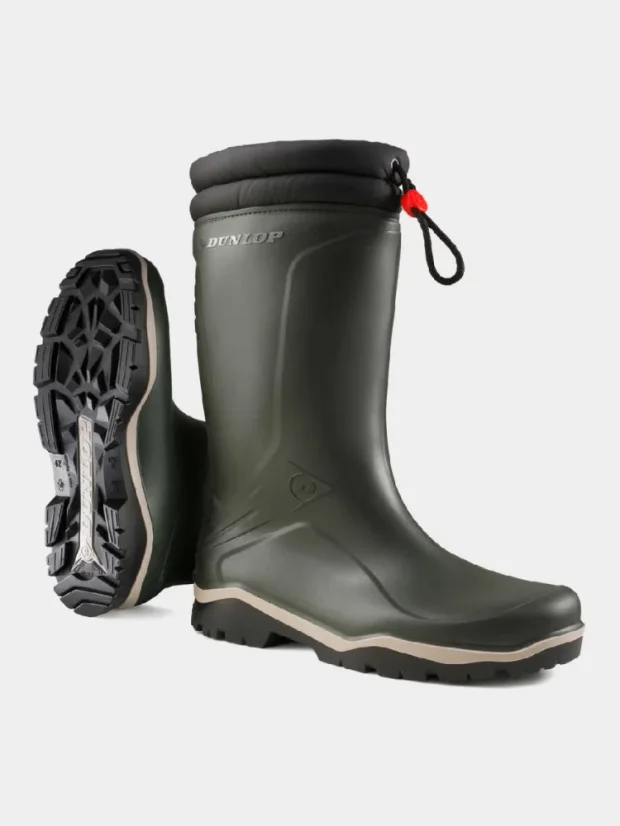 Zateplené gumáky DUNLOP Blizzard, do -15°C, bez špice, zelené