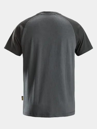 T-shirt, short sleeve, Snickers two-coloured, grey-black