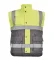 Winter hi-vis vest Cerva HELLIN, yellow-gray