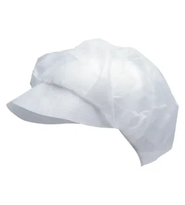 Disposable protective cap with visor Cerva VAPI PEAK, white, 100 pcs/pack