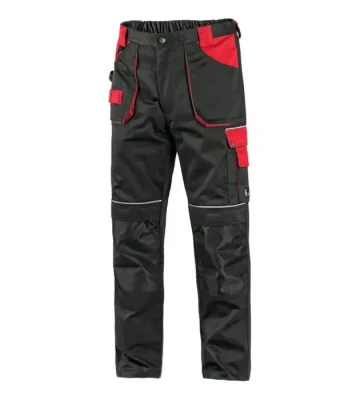 Work trousers CXS Orion Teodor, black-red