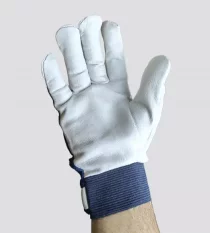 Kožené pracovné rukavice Cerva PELICAN Blue, ovčia koža