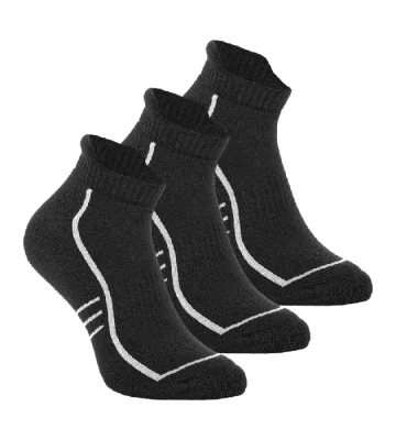 Functional socks VM COOLMAX, short, black, set of 3 pairs