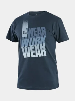 Tričko CXS WORKWEAR, krátky rukáv, navy