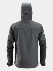 Softshell Jacket with Hood Snickers AllroundWork 1229, grey