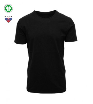 T-shirt, short sleeve, organic cotton, black