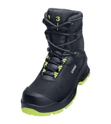 Safety high-top boot Uvex 3, S3 CI SRC, black-green