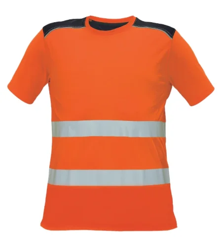 Reflective T-shirt with short sleeves Cerva  KNOXFIELD, orange