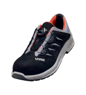 Safety shoes Uvex 2 Trend, BOA, S1 P SRC, black-grey