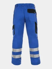 Work trousers CXS Luxy Bright, 100% cotton, blue-black