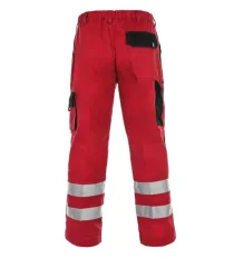 Work trousers CXS Luxy Bright, 100% cotton, red