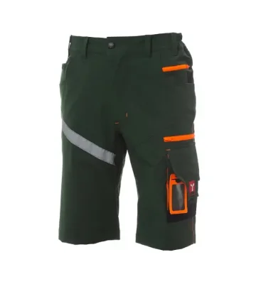 Stretch work shorts Payper Technik Next 4W, green