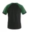 T-shirt CXS OLIVER, short sleeve, black-green