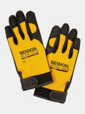Arbeitshandschuhe Bennon Kalytos Velcro, gelb-schwarz