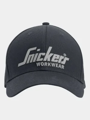Cap with 3D logo Snickers Workwear 9041, grey