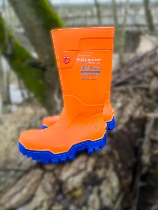 Dunlop boots Purofort FieldPRO Thermo+ S5 CI SRC, orange