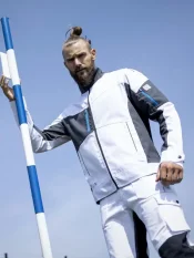 Montérková blúza Ardon 4Xstretch®, biela