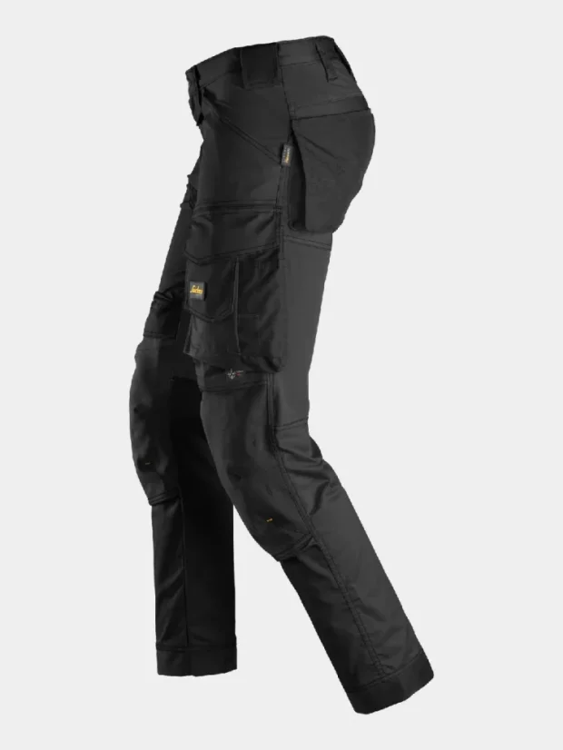 Strečové montérky Snickers AllroundWork Stretch 6341, čierne