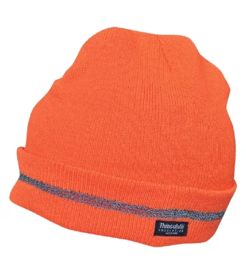 Reflective insulated beanie Cerva TURIA, orange