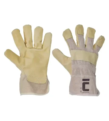 Cerva JAY leather work gloves, full grain pig leather