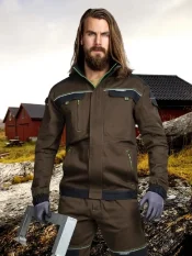 Arbeitsbluse Ardon Cool Trend, braun