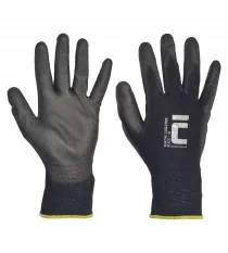 Pletené rukavice Cerva BUNTING EVOLUTION, polyester, čierne