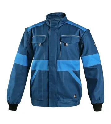 Work jacket 2v1 CXS Luxy Eda, 100% cotton, blue-blue