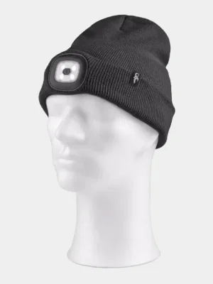 Winter beanie CXS TYNAN, LED light, black