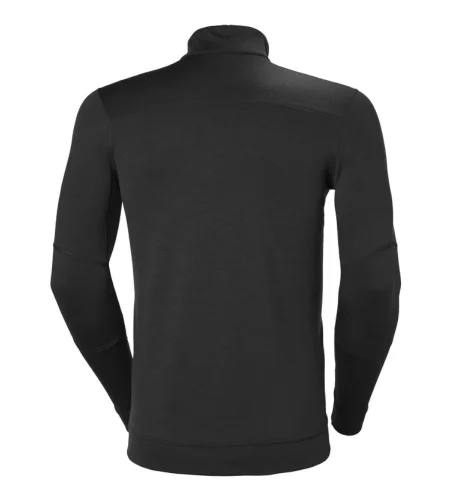 Termo tričko Helly Hansen Lifa, dlhý rukáv, polzips, čierne