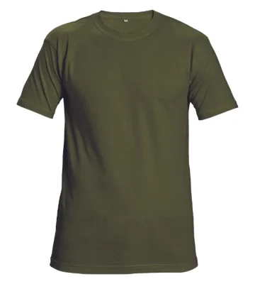 T-shirt Cerva TEESTA, short sleeve, 100% cotton, bottle green