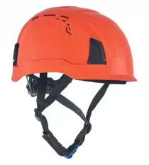 Pracovná prilba Alpinworker Pro Climb, otočné koliesko, krátky šilt, ventil., oranžová