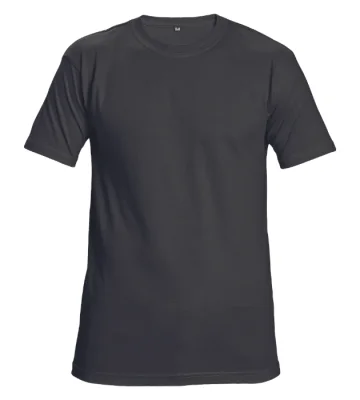 T-shirt Cerva TEESTA, short sleeve, 100% cotton, black