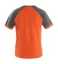 T-shirt CXS OLIVER, short sleeve, orange-gray