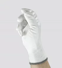 Pletené rukavice Cerva BUNTING EVOLUTION, polyester, biele