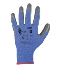 Pletené pracovné rukavice CXS CERRO, polyester
