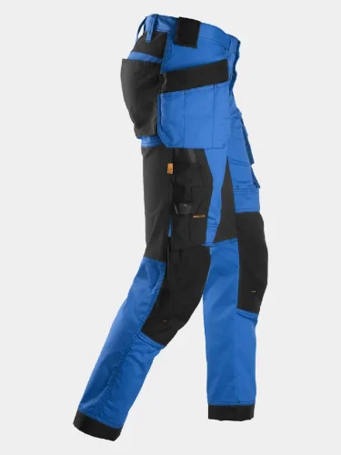 Stretch Trousers with Holster Pockets, Snickers AllroundWork 6241, blue