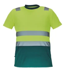 Reflexné tričko s krátkym rukávom Cerva MONZON, žlto-zelené