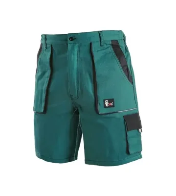 Work shorts CXS Luxy Tomas, 100% cotton, green