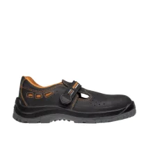 Pracovné sandále Bennon LUX O1, čierne, bez špičky