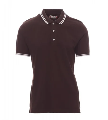 Men's polo shirt Payper Skipper, short sleeve, brown