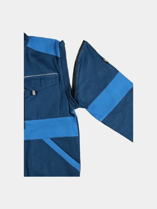 Arbeitsbluse 2v1 CXS Luxy Eda, 100% Baumwolle, blau-blau