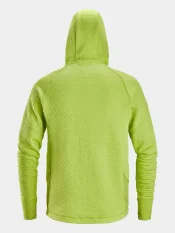 Full-zip midlayer hoodie Snickers FlexiWork Active Comfort 8405, lime