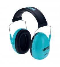 Mušľový chránič sluchu uvex K Junior, tyrkysový, SNR 29 dB