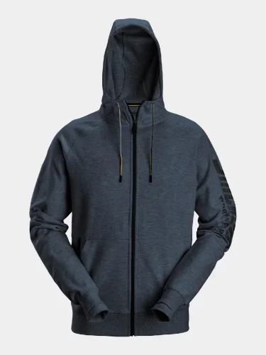 Logo Full-Zip Hoodie Snickers 2895, navy